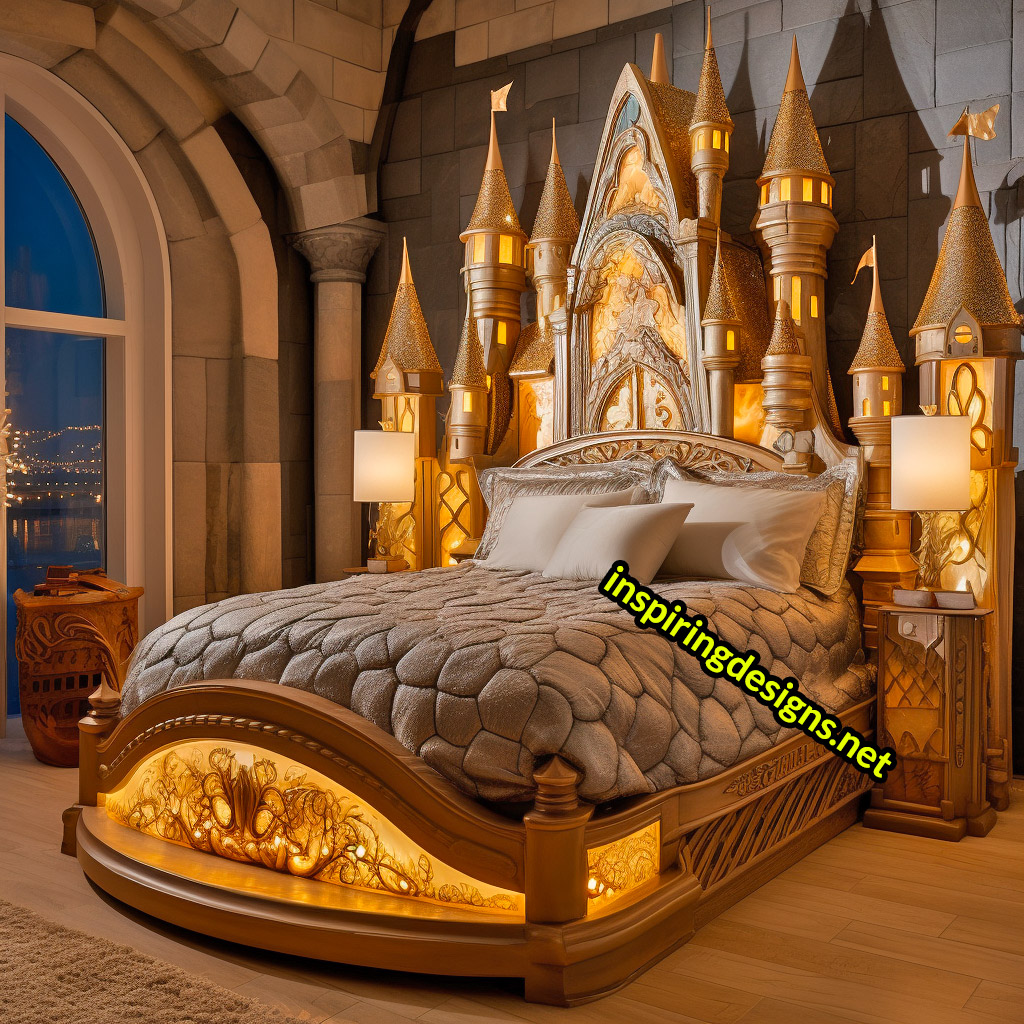 Giant Disney Castle Shaped Beds