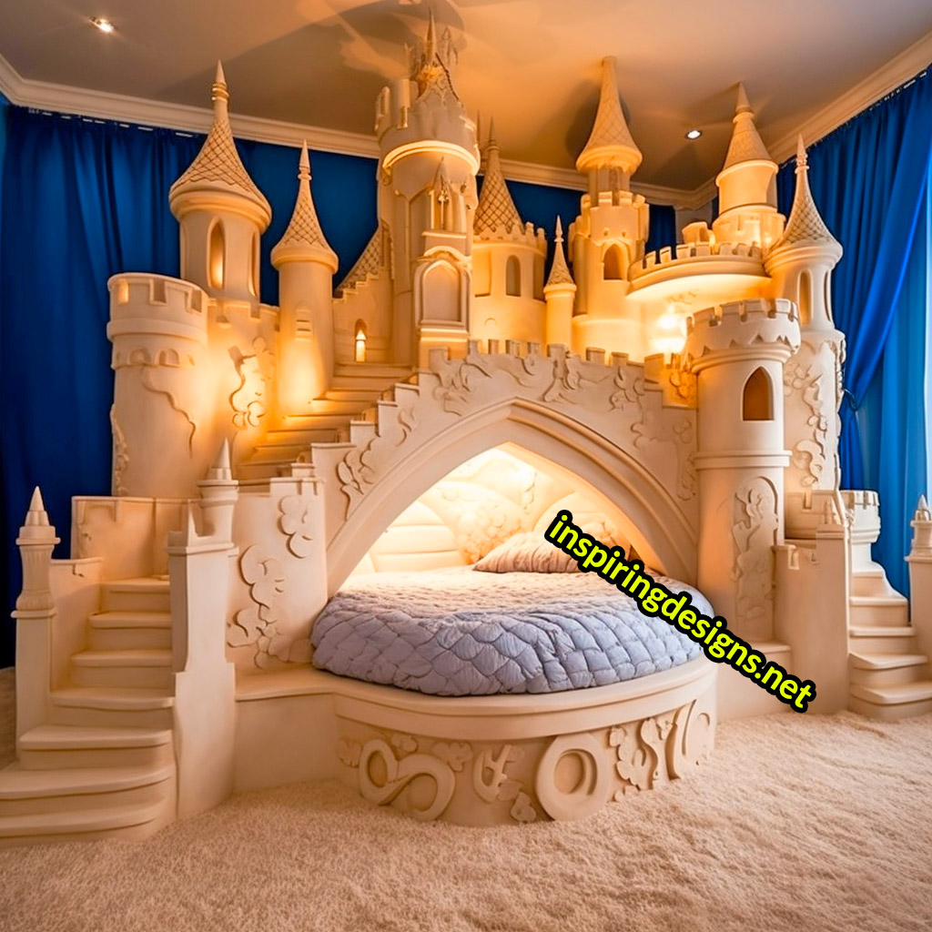 Giant Disney Castle Shaped Beds