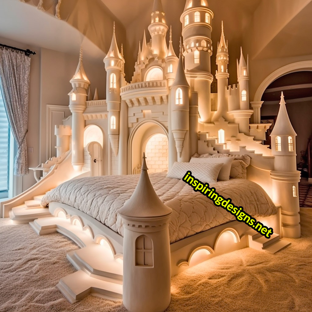 Giant Disney Castle Shaped Beds