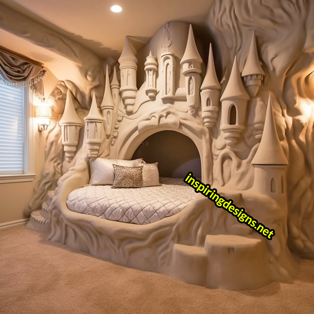 Giant Disney Castle Shaped Beds