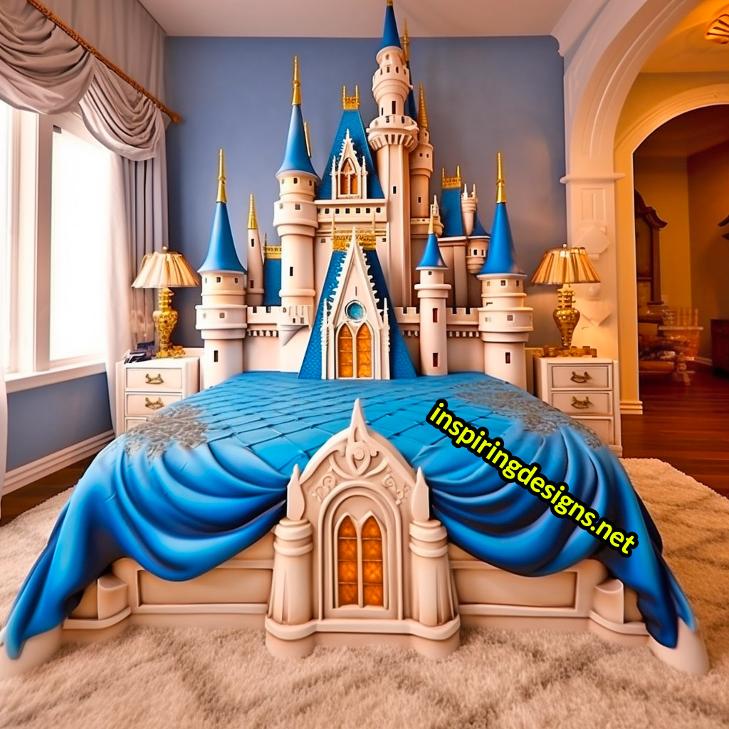 Giant Disney Castle Shaped Beds