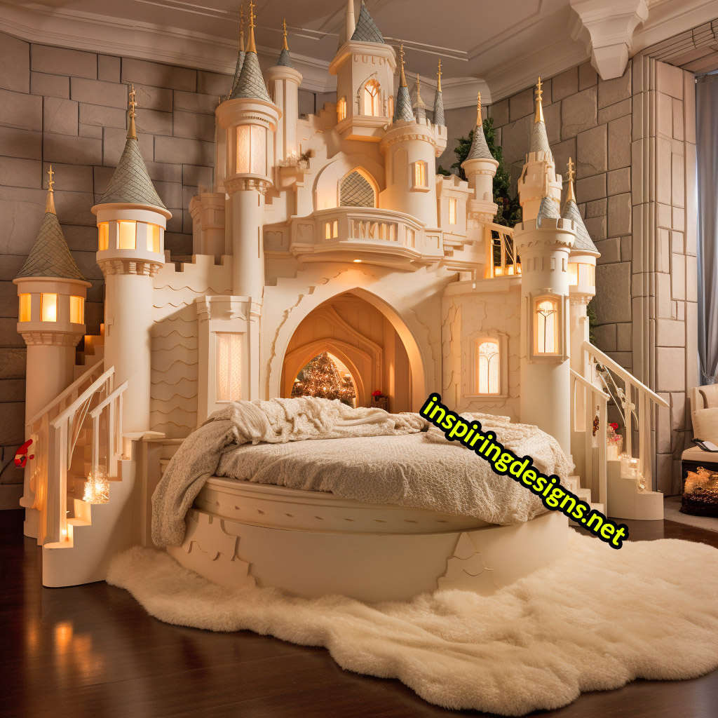 Giant Disney Castle Shaped Beds