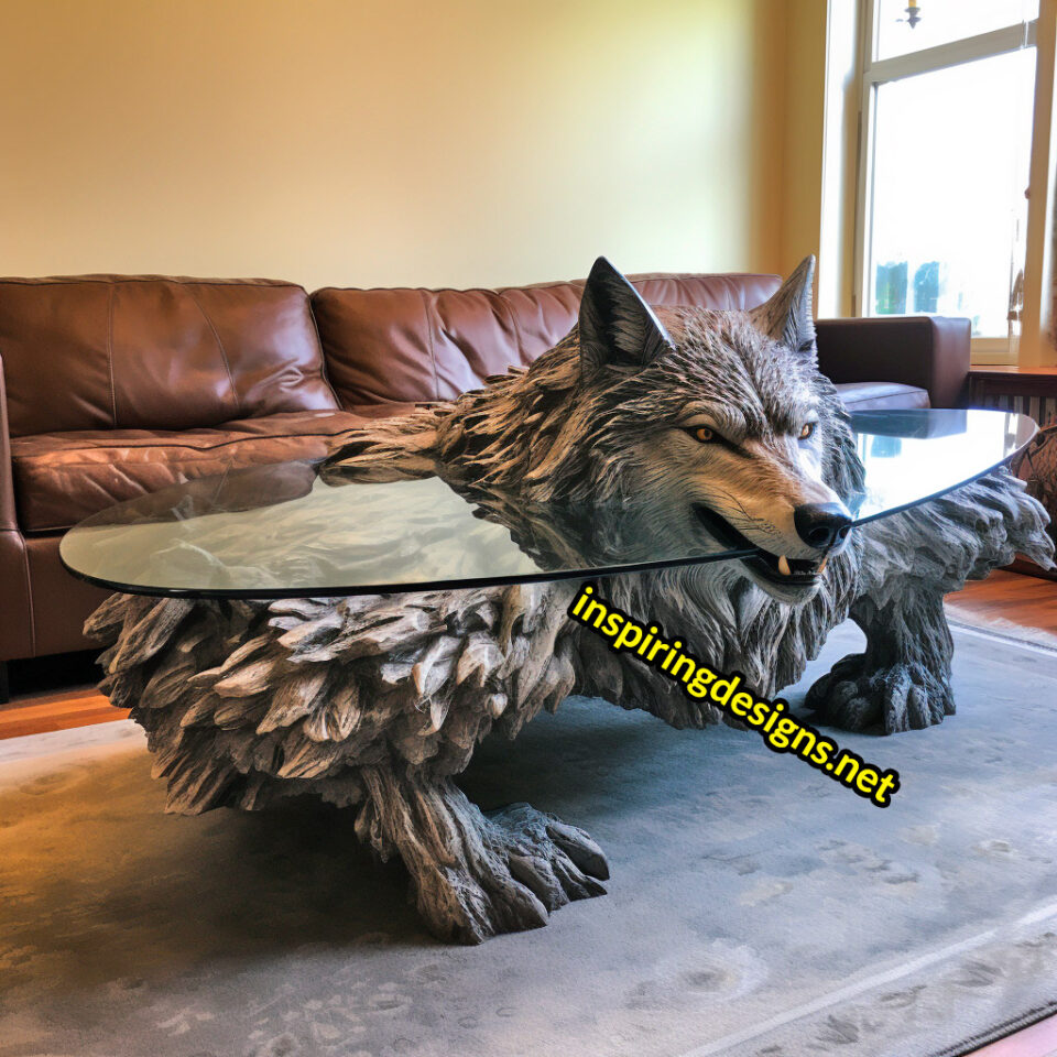 These Wooden Animal Coffee Tables Will Have You ‘Howling’ in Awe