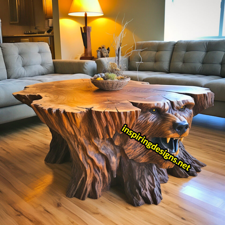 These Wooden Animal Coffee Tables Will Have You ‘Howling’ in Awe