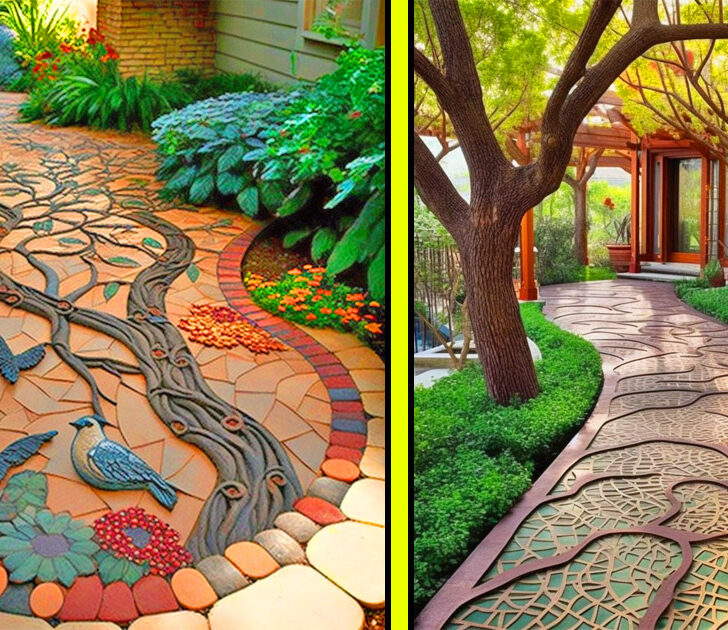 These Stunningly Creative Garden Walkways Turn Your Yard Into A Gallery   Walk0kg 728x630 