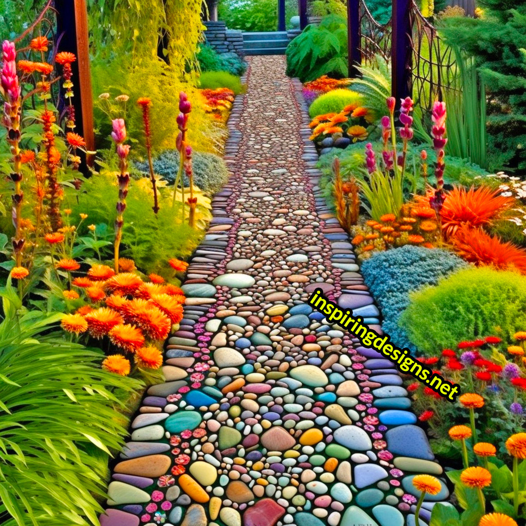 Creative Garden Walkways - Inspiring outdoor patio walkway designs