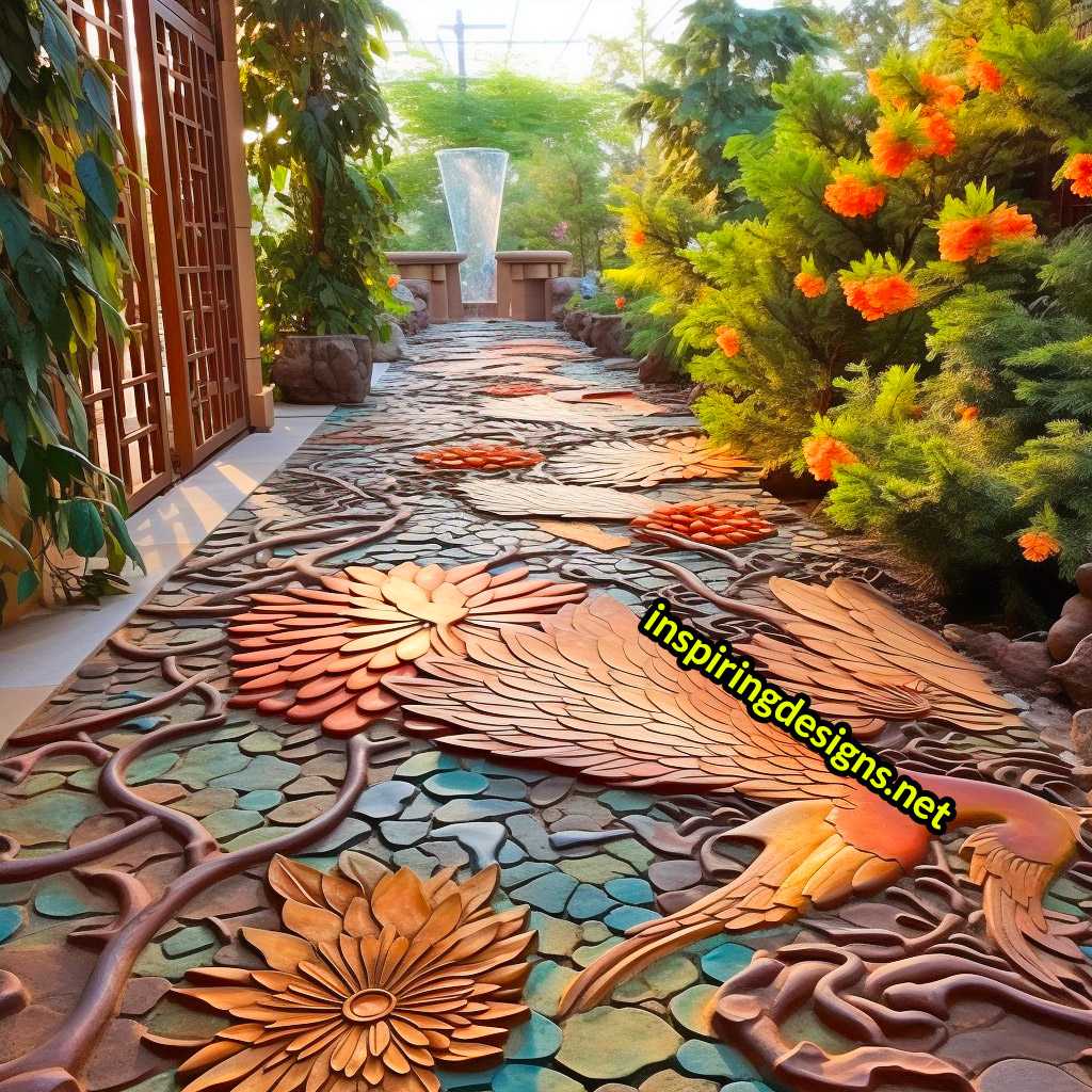 Creative Garden Walkways - Inspiring outdoor patio walkway designs