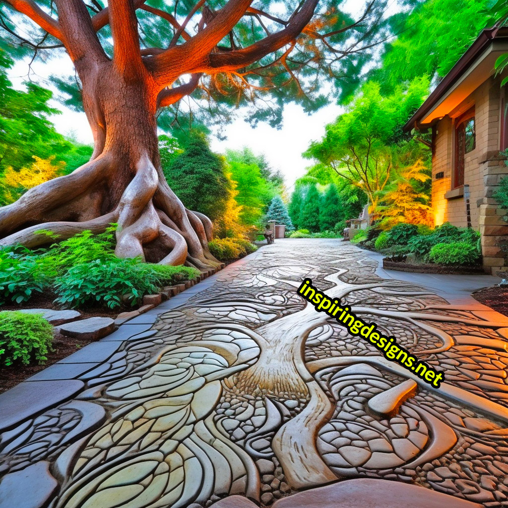 Creative Garden Walkways - Inspiring outdoor patio walkway designs