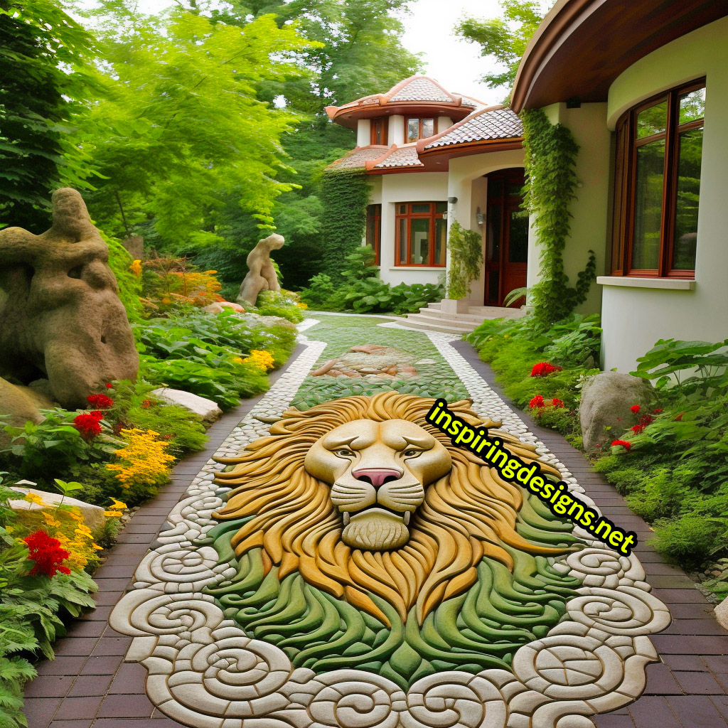 Creative Garden Walkways - Inspiring outdoor patio walkway designs