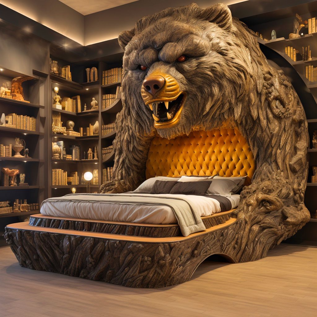 Giant Epic Animal Beds - Oversized bear bed frame