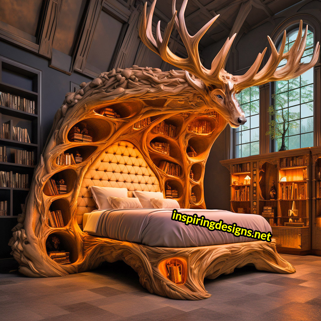 Giant Epic Animal Beds - Oversized deer buck bed frame