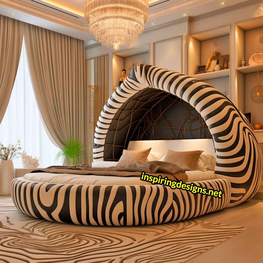 Giant Epic Animal Beds - Oversized zebra bed frame