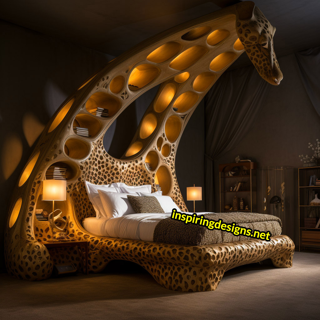 Giant Epic Animal Beds - Oversized giraffe bed frame