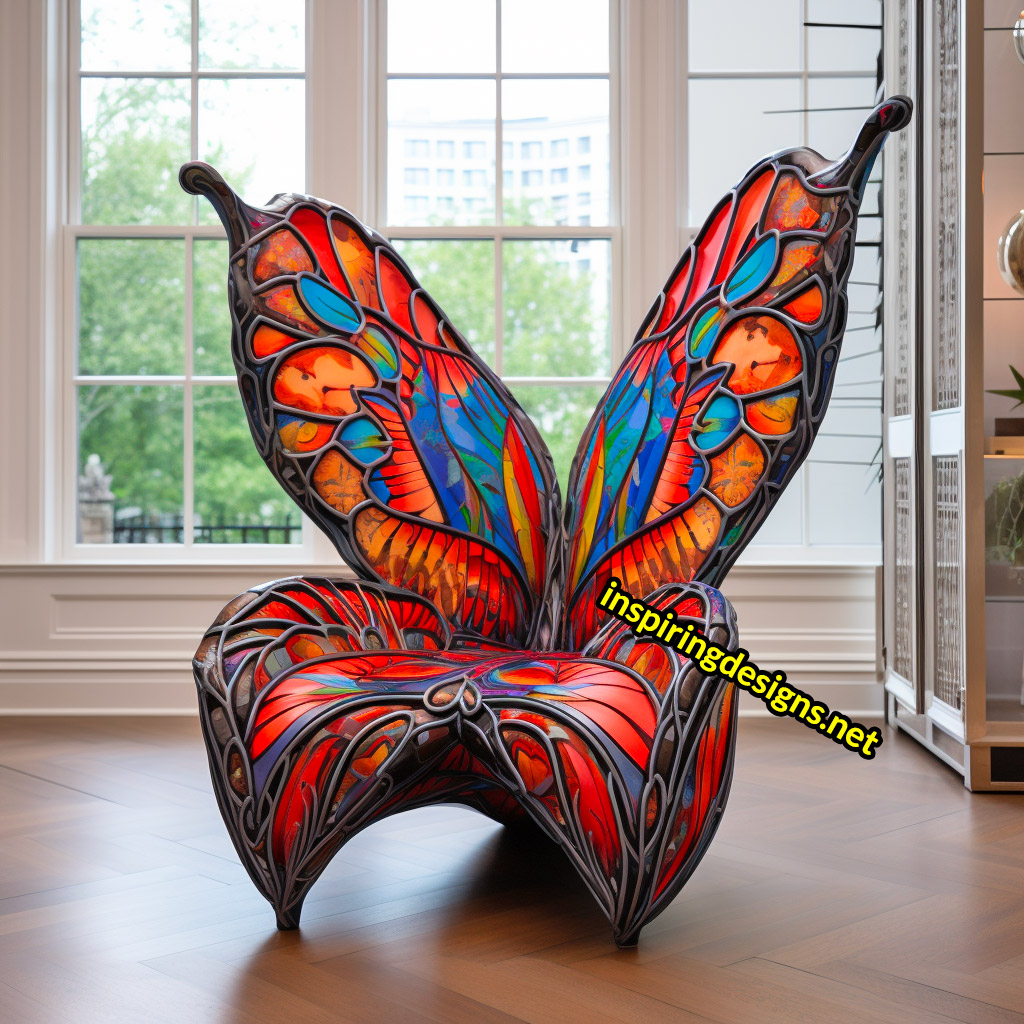 Metal best sale butterfly chair