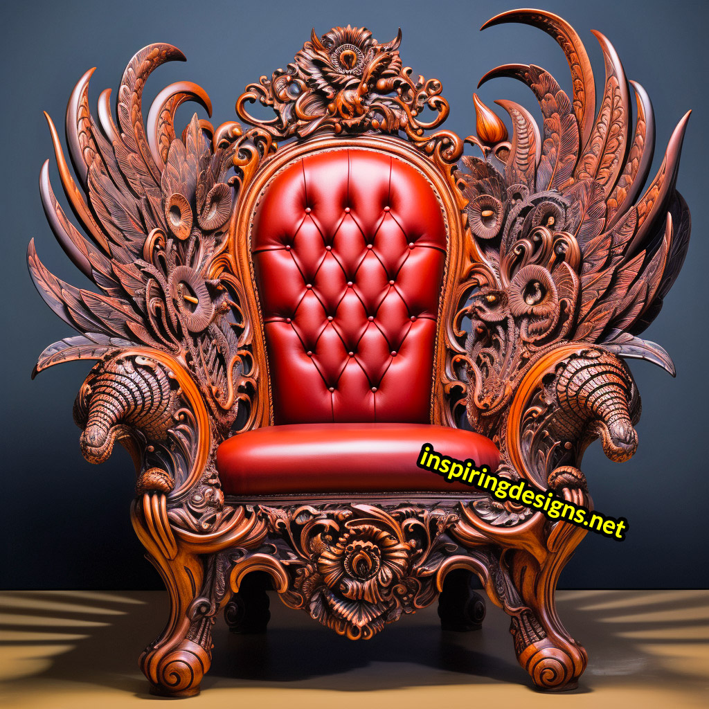 Giant Wooden Animal Chairs - Oversized Bird Chair