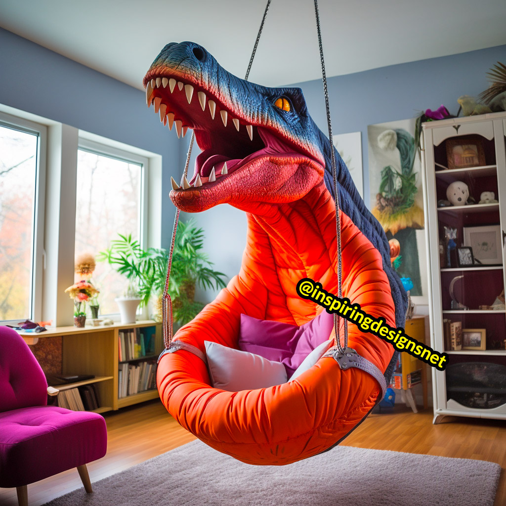 Giant Hanging Dinosaur Loungers For Kids