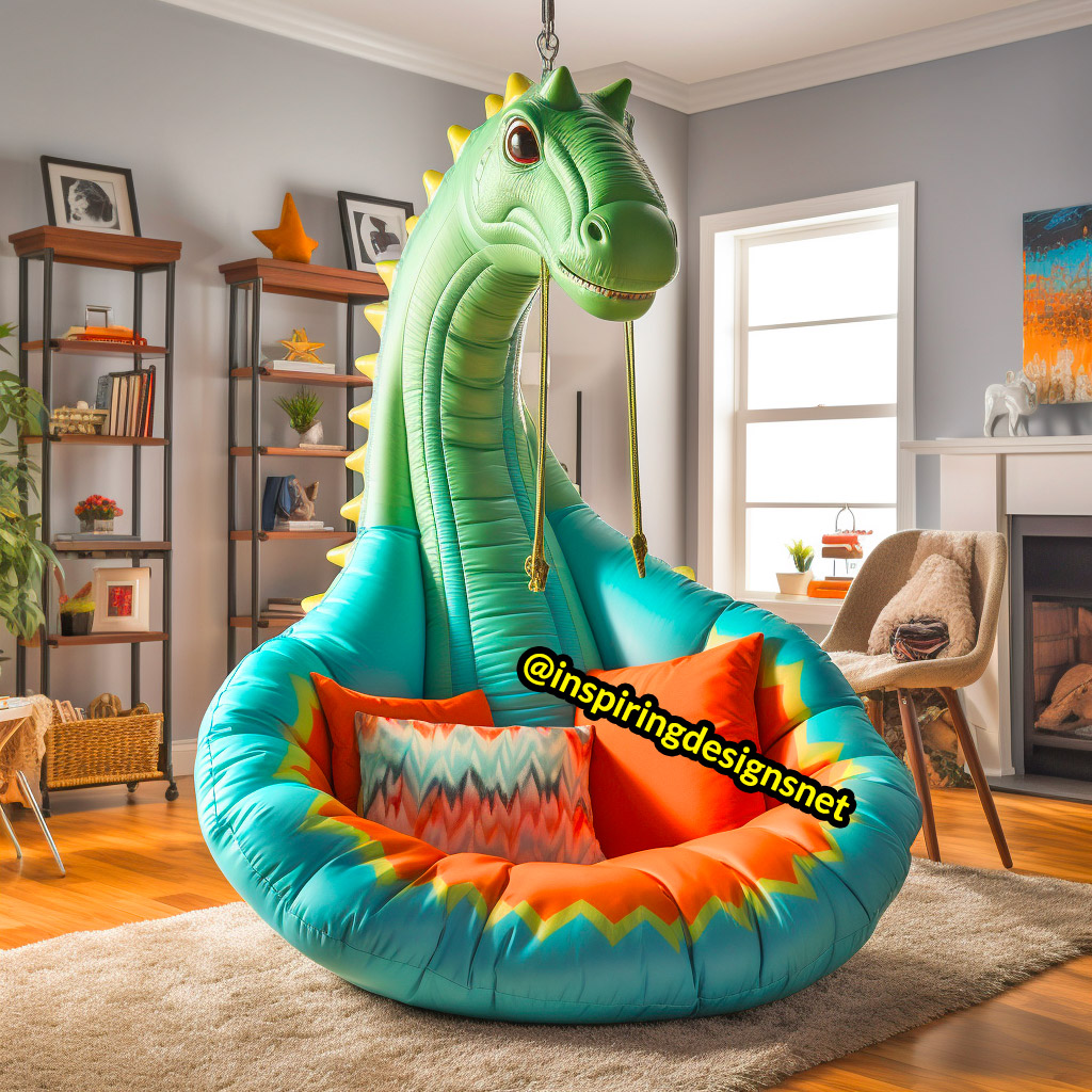Giant Hanging Dinosaur Loungers For Kids