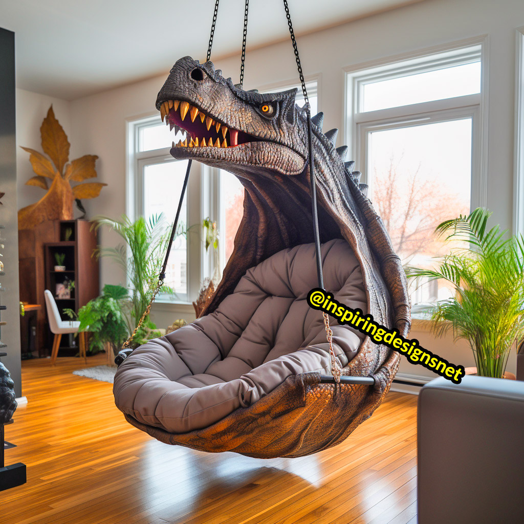 Giant Hanging Dinosaur Loungers For Kids