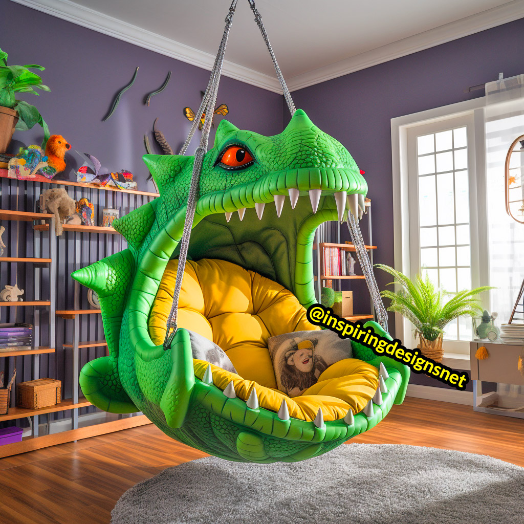 Giant Hanging Dinosaur Loungers For Kids