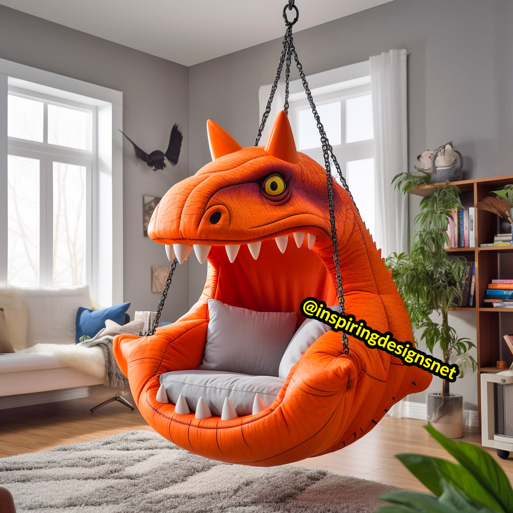 Giant Hanging Dinosaur Loungers For Kids