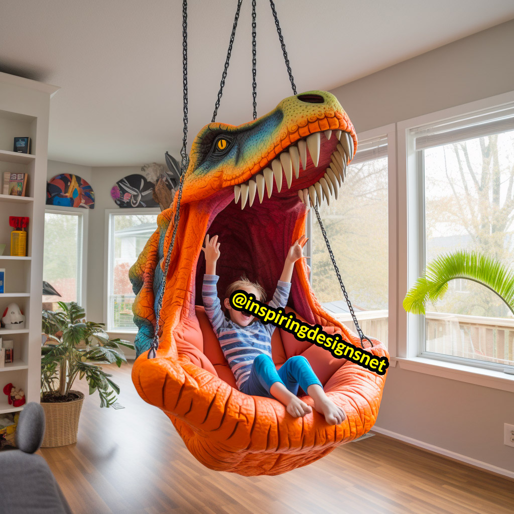 Giant Hanging Dinosaur Loungers For Kids