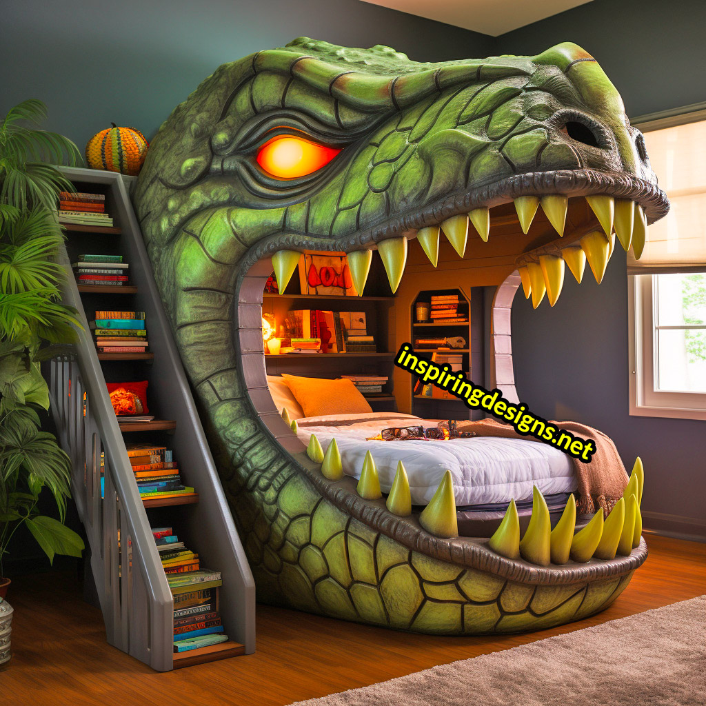 Giant Dinosaur Shaped Bunk Beds