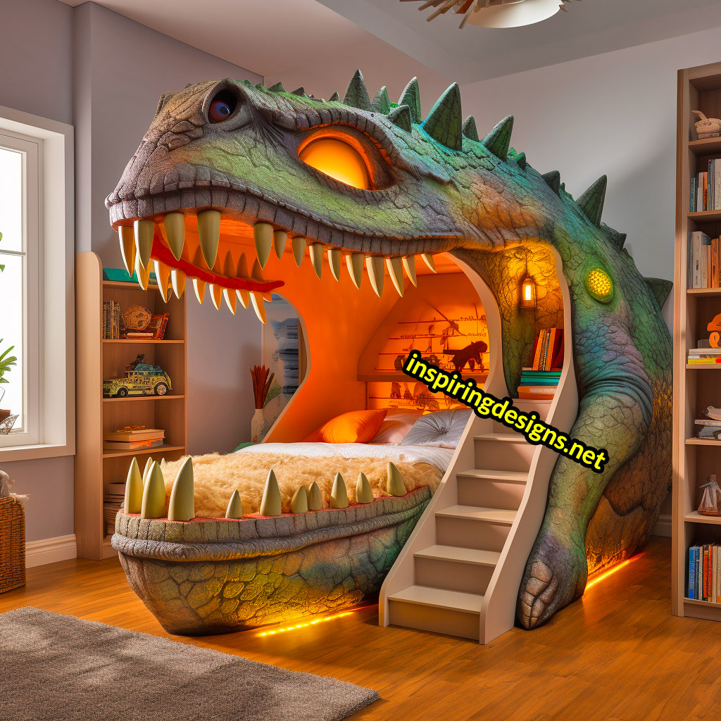 Giant Dinosaur Shaped Bunk Beds