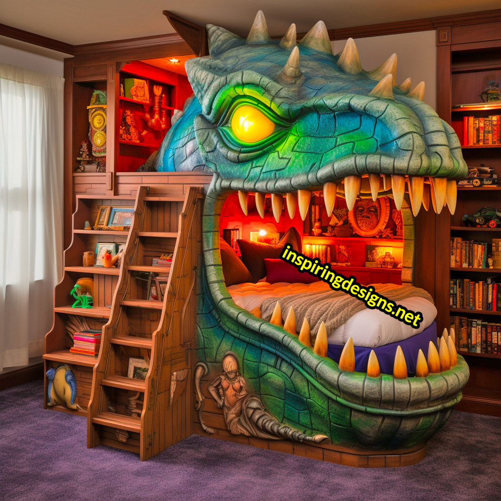 Giant Dinosaur Shaped Bunk Beds