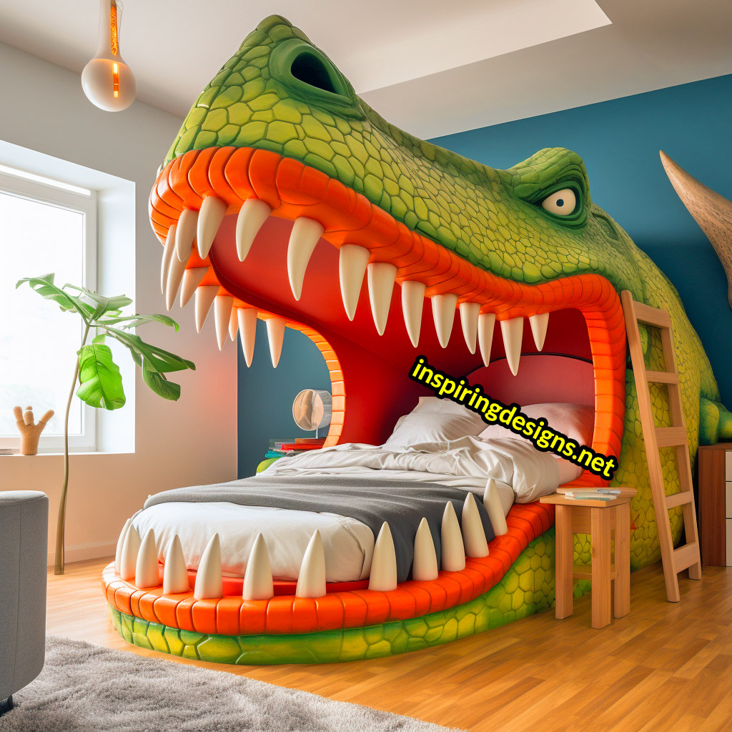 Giant Dinosaur Shaped Bunk Beds