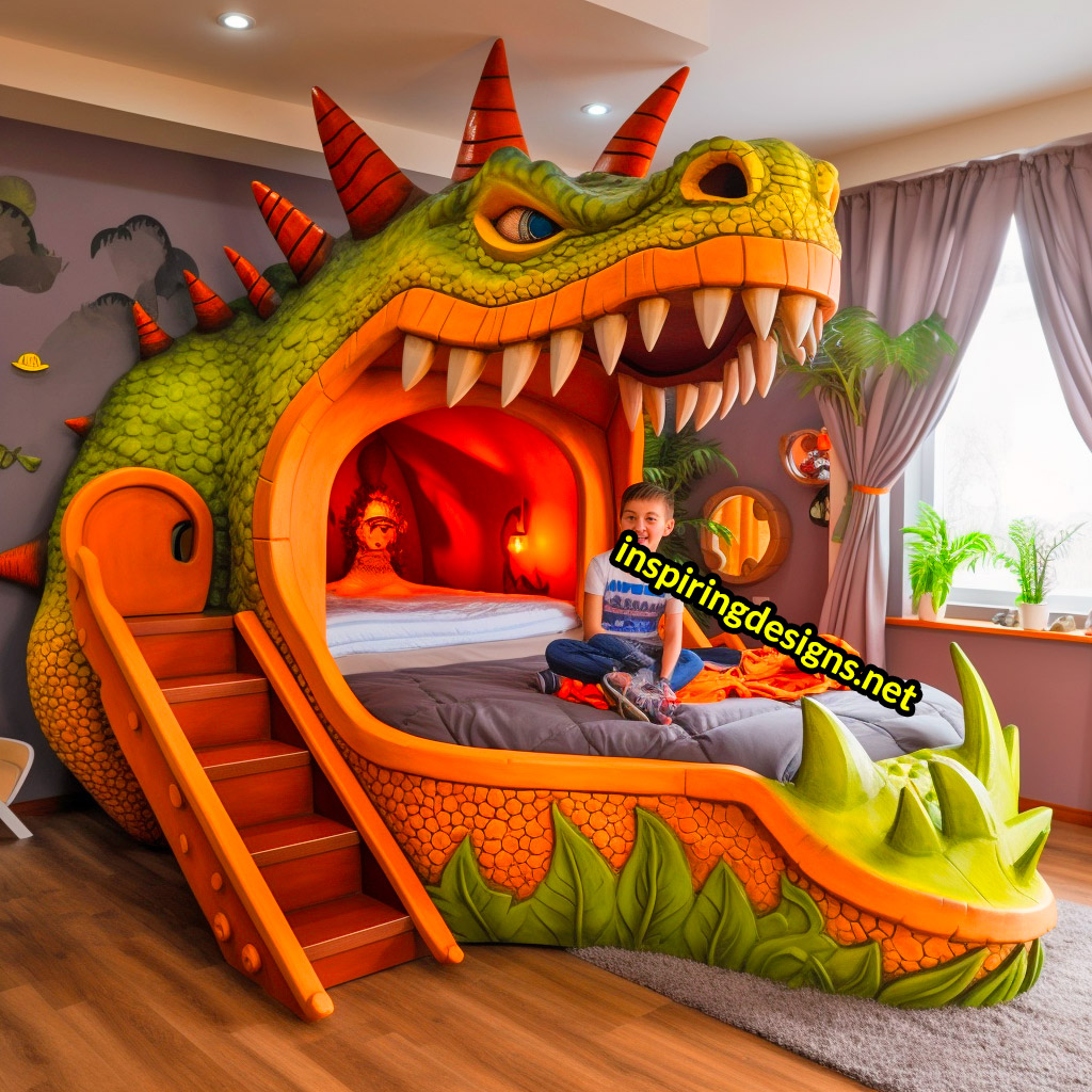 Giant Dinosaur Shaped Bunk Beds