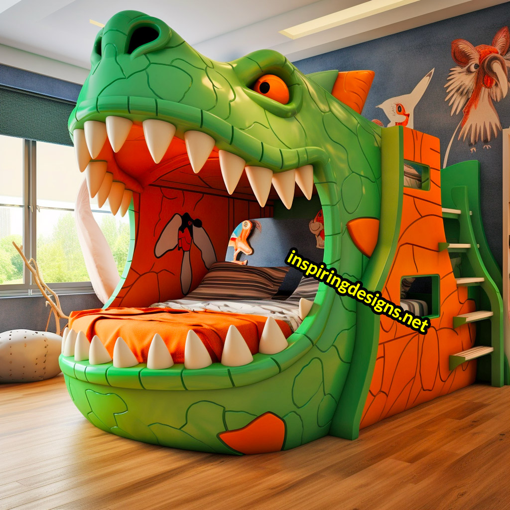 Giant Dinosaur Shaped Bunk Beds