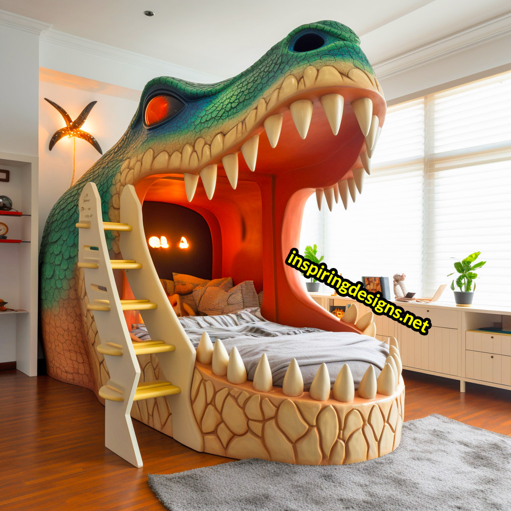 Giant Dinosaur Shaped Bunk Beds