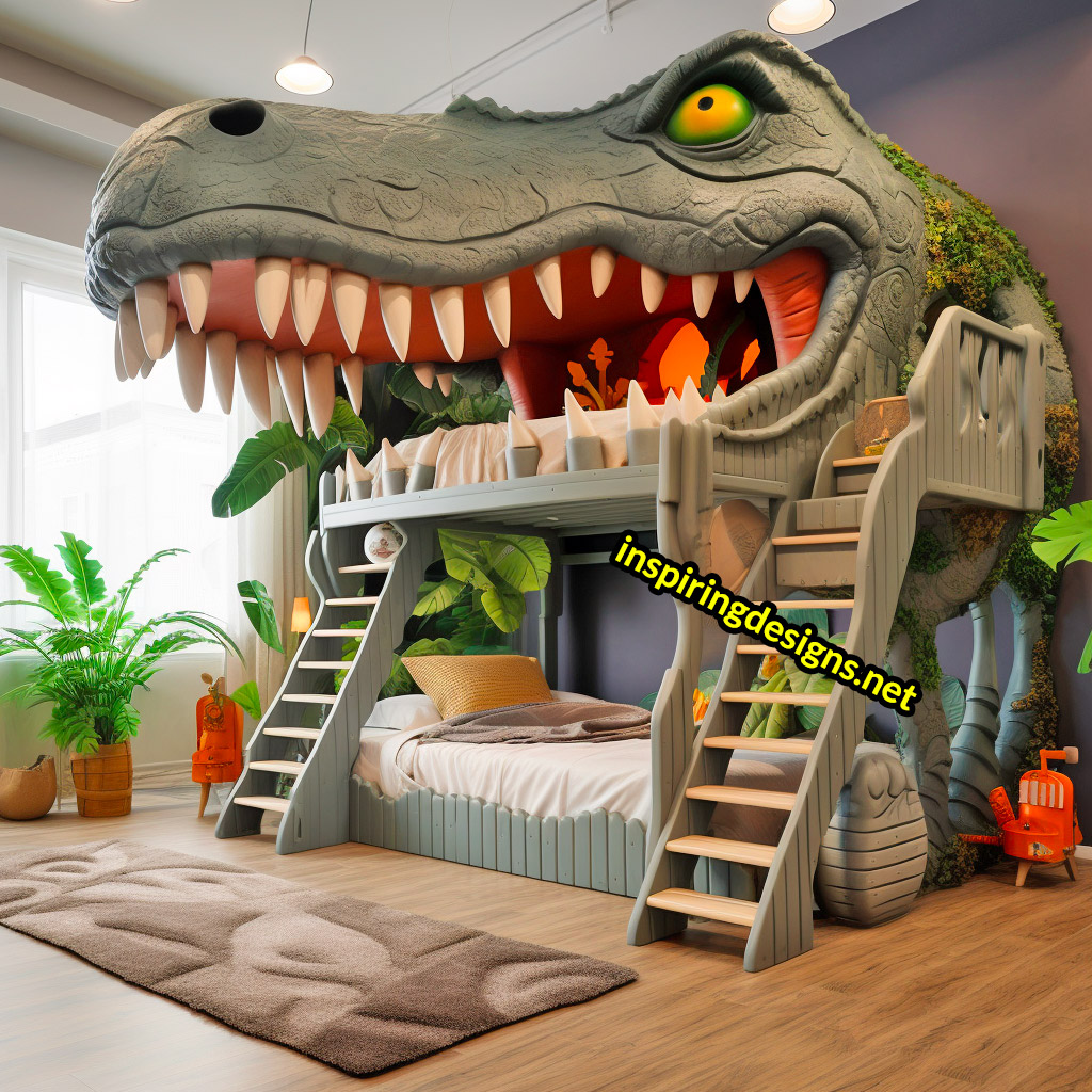 Giant Dinosaur Shaped Bunk Beds