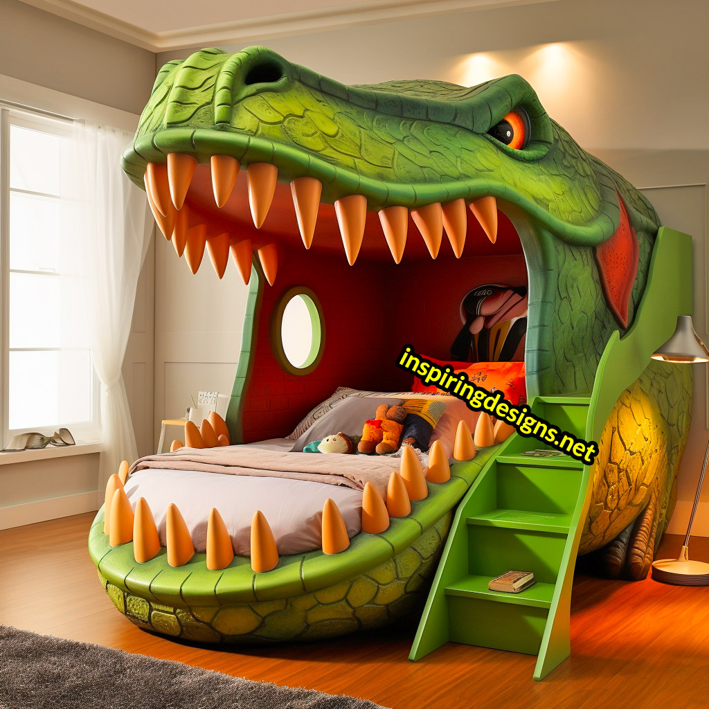 Giant Dinosaur Shaped Bunk Beds