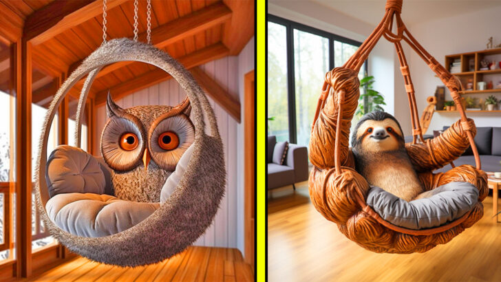 These Animal Shaped Hanging Loungers Let You Swing Like You’re in the Wild
