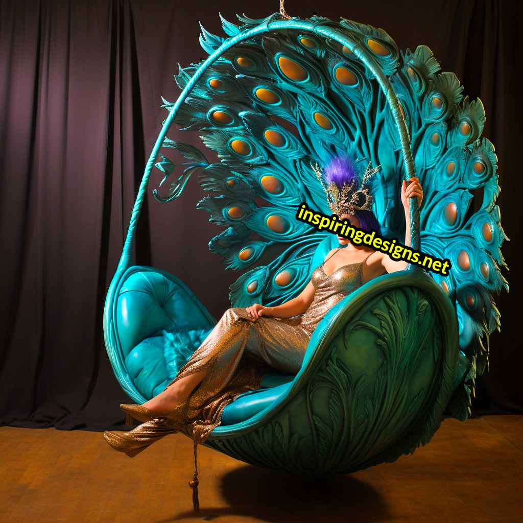 Peacock cheap hanging chair