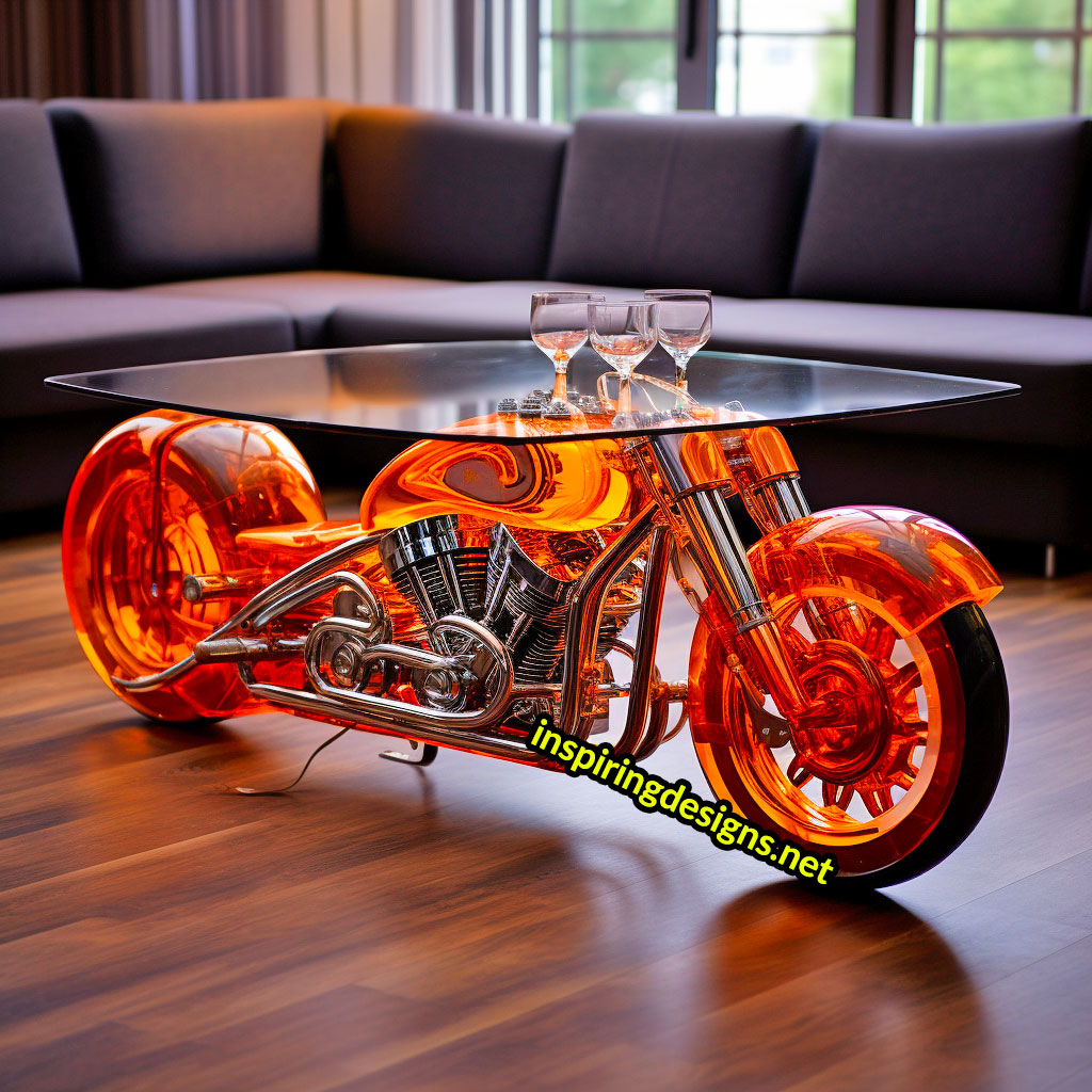 Harley Davidson Motorcycle Coffee Tables