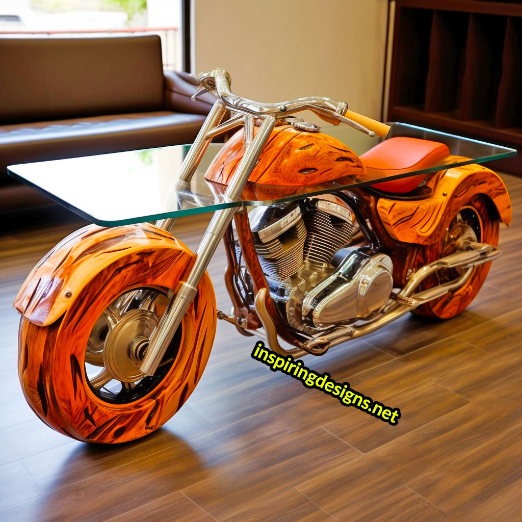 Harley Davidson Motorcycle Coffee Tables