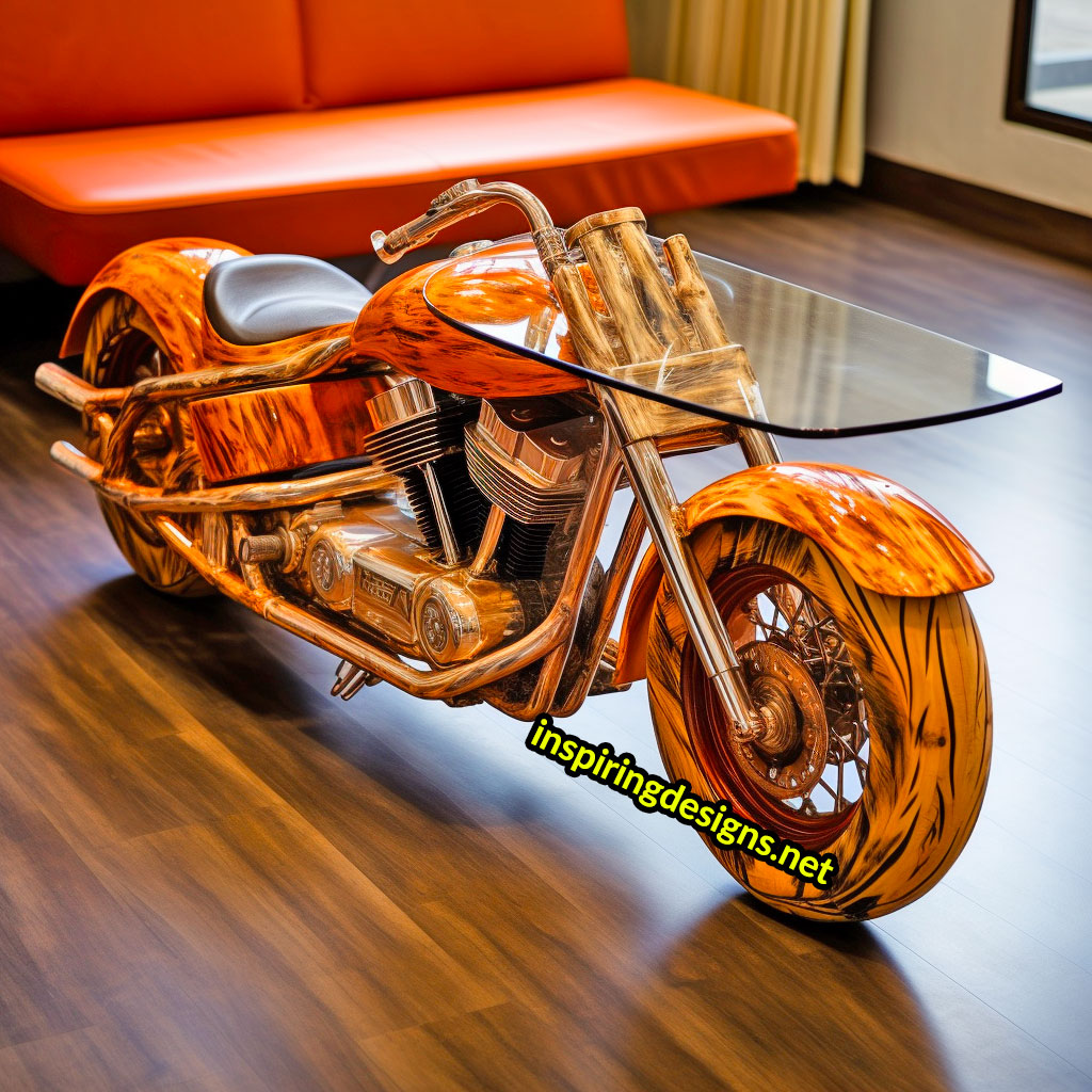 Harley Davidson Motorcycle Coffee Tables