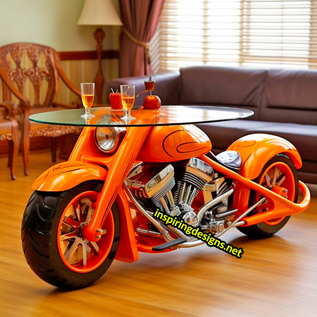 Harley Davidson Motorcycle Coffee Tables