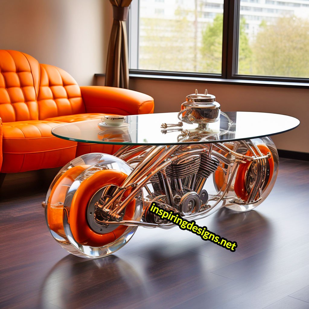 Harley Davidson Motorcycle Coffee Tables