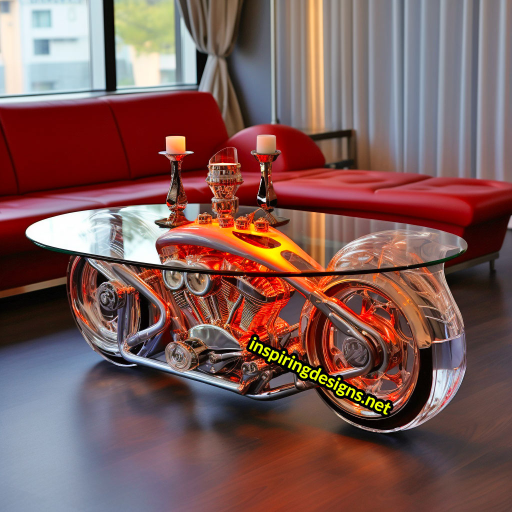 Harley Davidson Motorcycle Coffee Tables