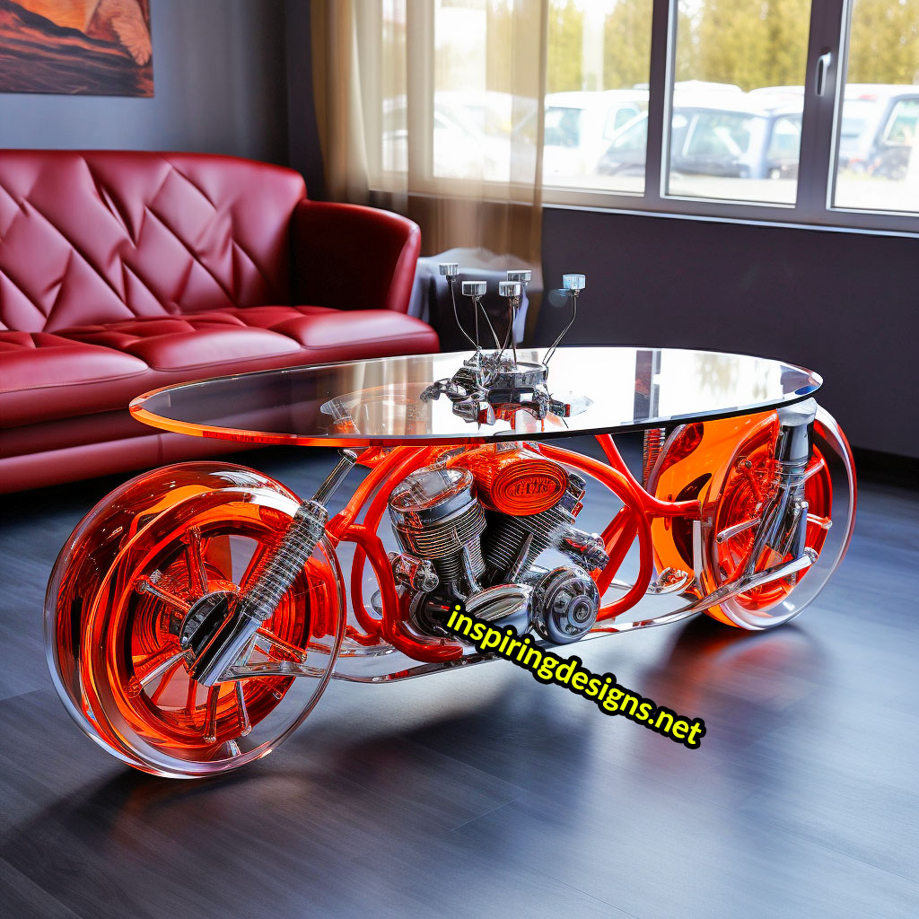 Harley Davidson Motorcycle Coffee Tables