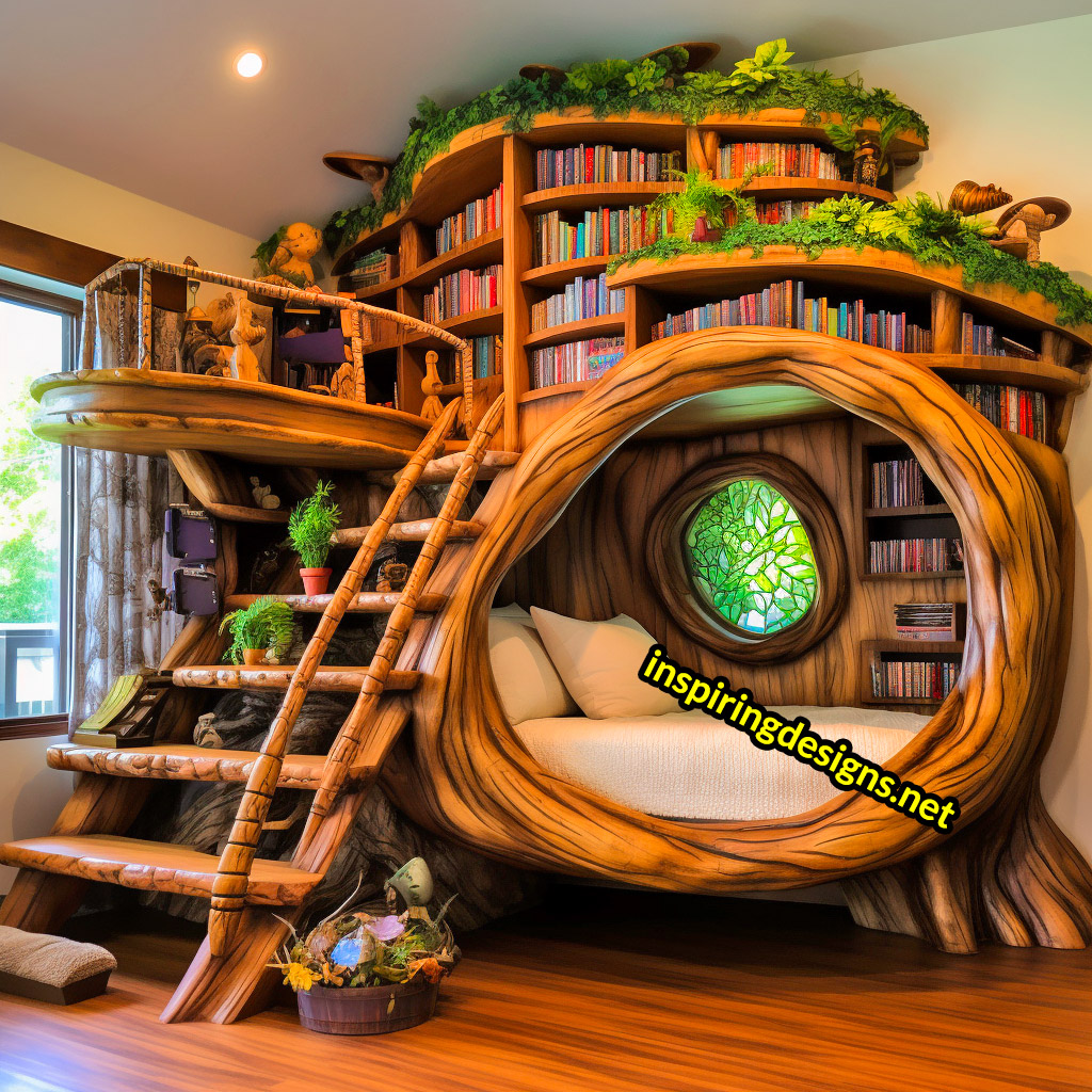 Oversized Wooden Reading Nooks