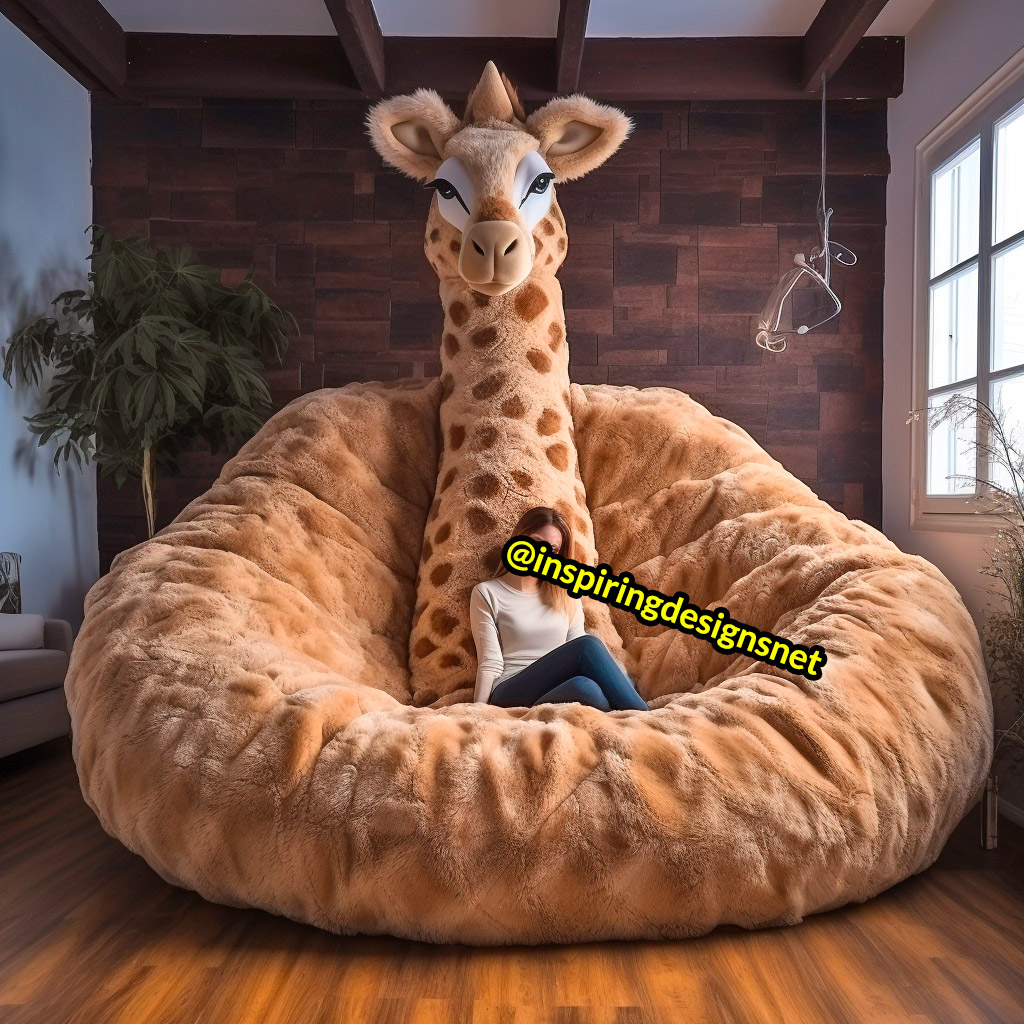 Giant Animal Shaped Sofas - Soft and cozy animal bean bag chairs