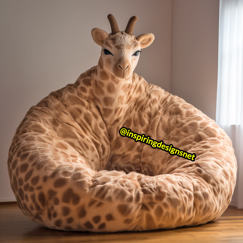 Giant Animal Shaped Sofas - Soft and cozy animal bean bag chairs