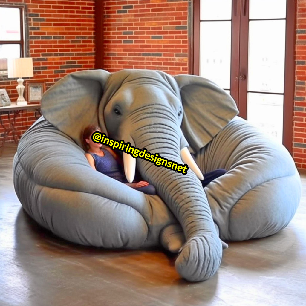 Giant Animal Shaped Sofas - Soft and cozy animal bean bag chairs