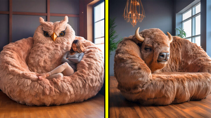 These Giant Animal Shaped Sofas Look So Cozy That They Might Just Hug You Back