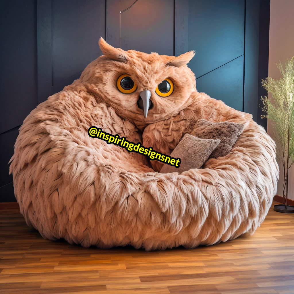 Owl bean store bag chair