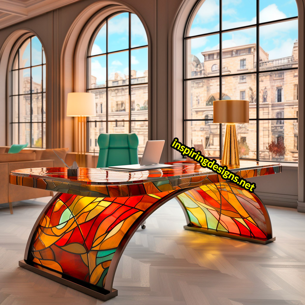 Stained Glass Desks